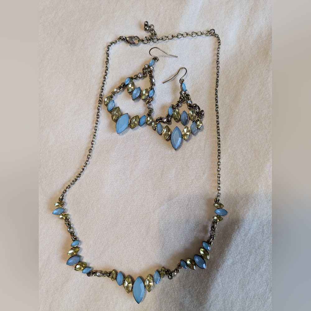 Necklace and matching earrings